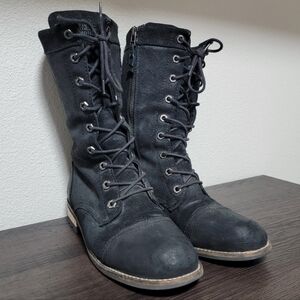 Kodiak Bethany Vintage Suede Leather Lace Up MidCalf Boots